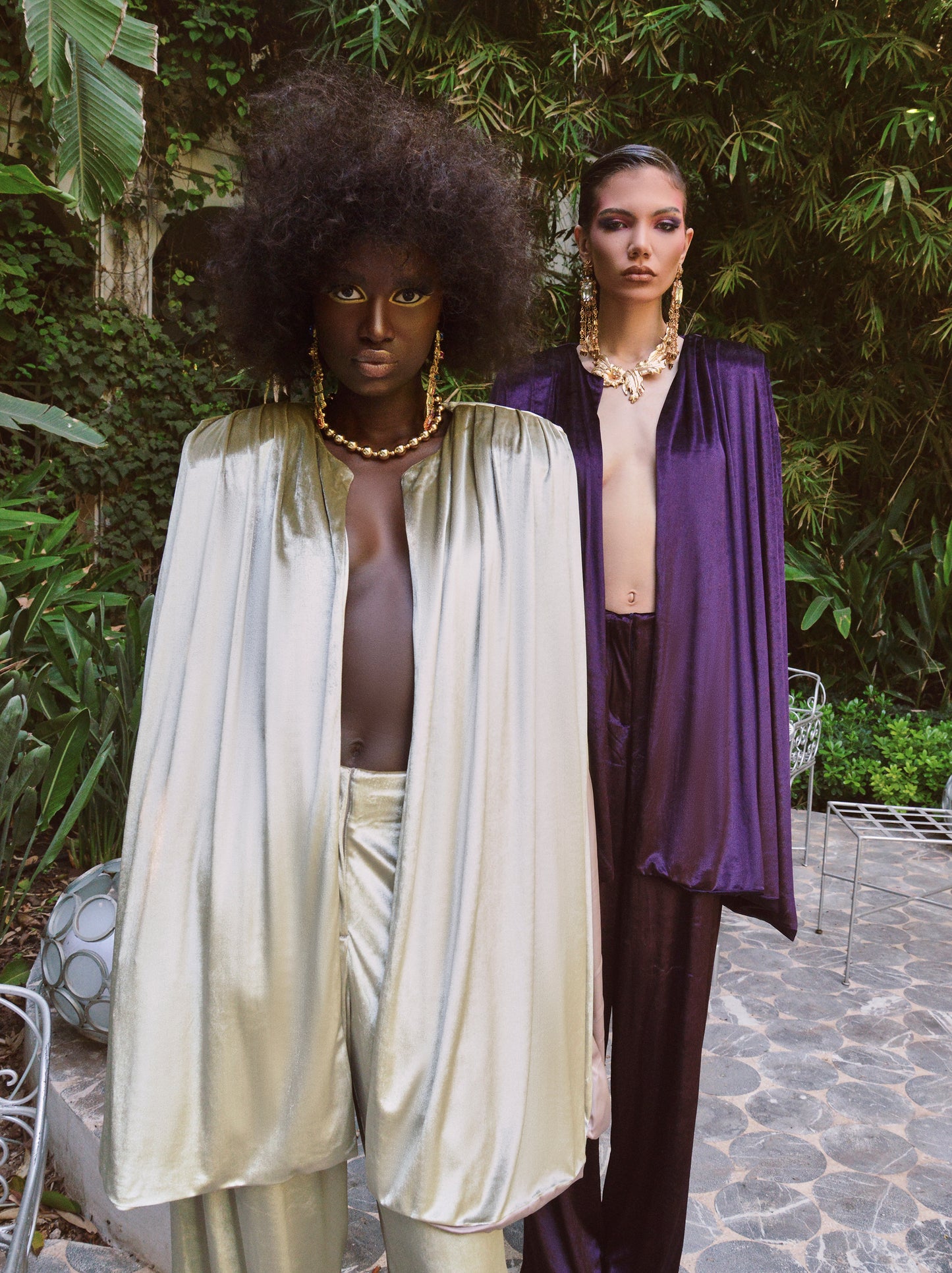 Ensemble GIA beige irisé